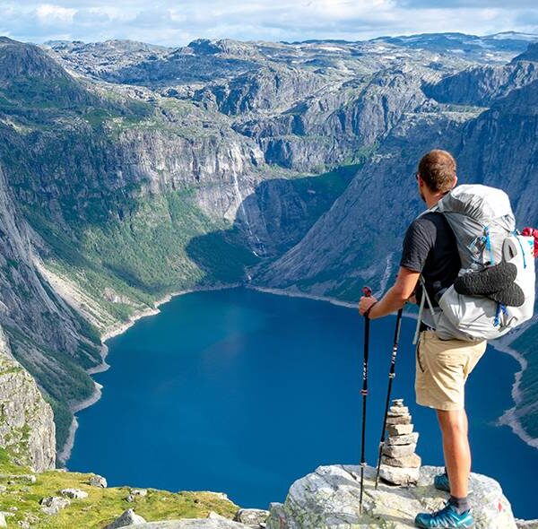 Scenic view of a popular travel destination