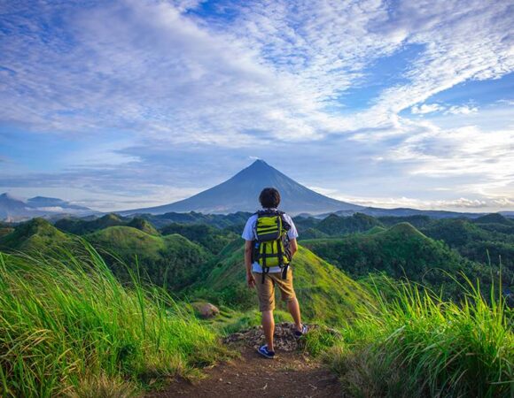 Scenic view of a popular travel destination