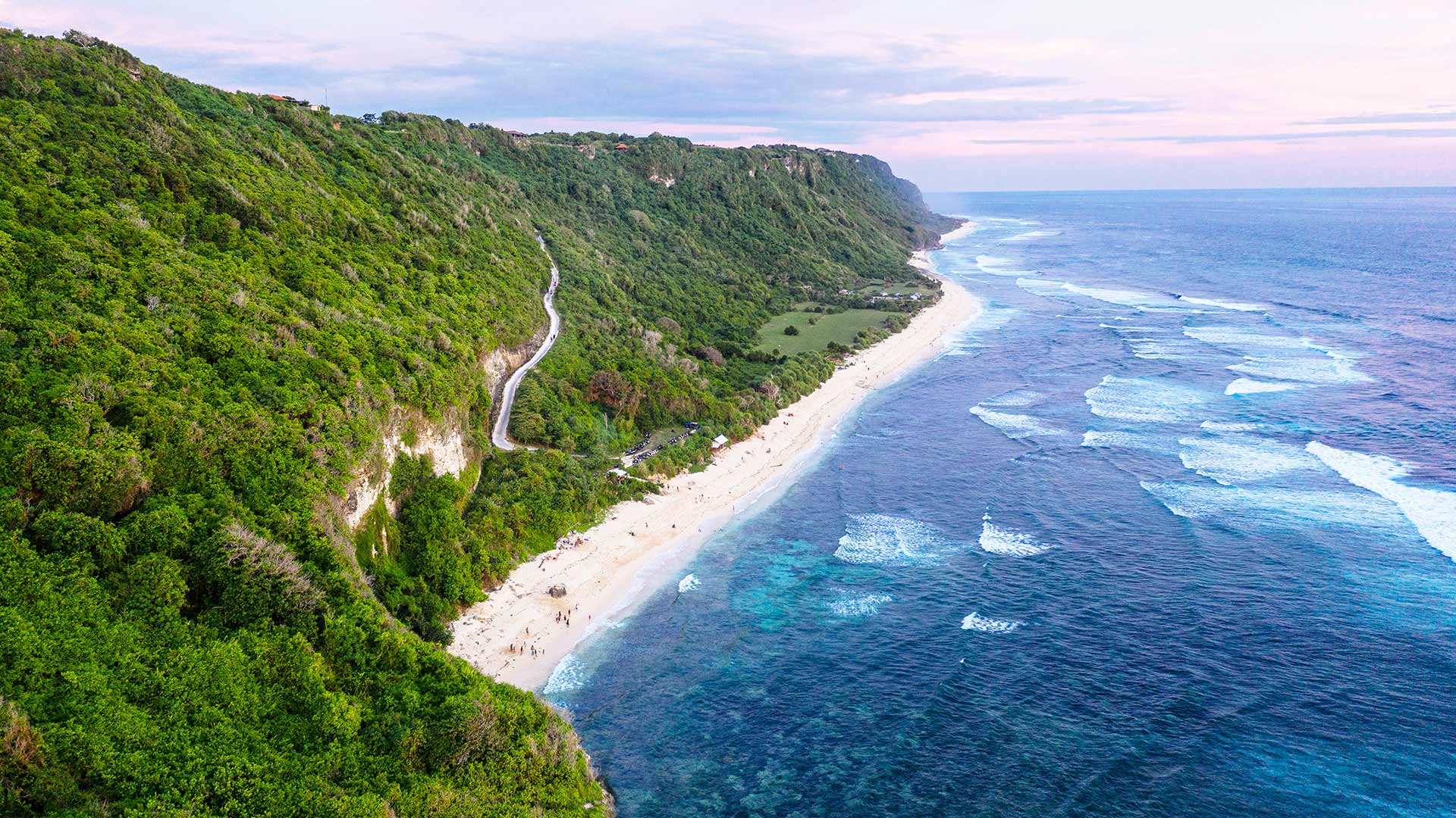 Scenic view of a popular travel destination