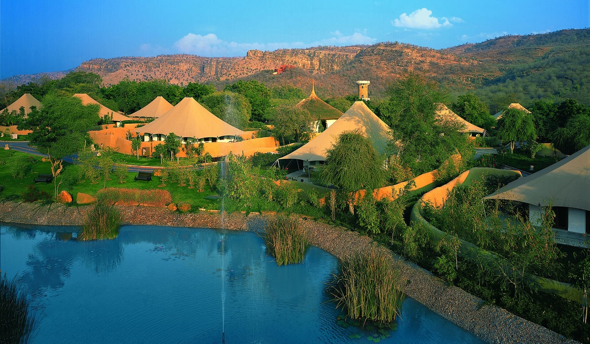 Scenic view of a popular travel destination